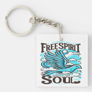 Sky Bird mit freiem Geist und Soul Schlüsselanhänger