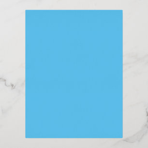 Sky Blue #5EC5F3, Blue Hosta Folien Feiertagspostkarte
