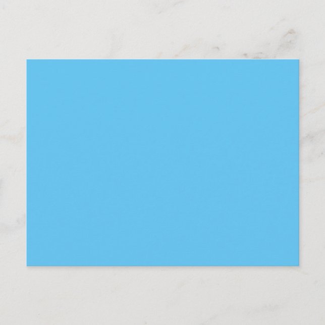 Sky Blue #5EC5F3, Blue Hosta Postkarte (Vorderseite)