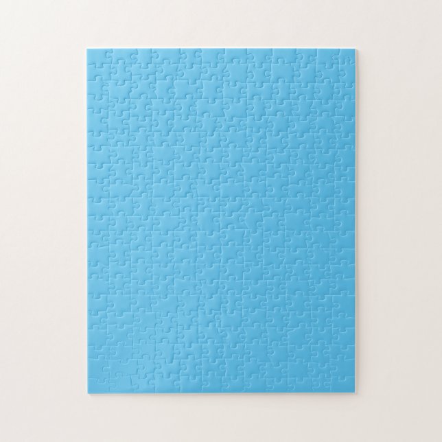 Sky Blue #5EC5F3, Blue Hosta Puzzle (Vertikal)