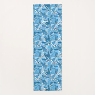 Sky blue and blue geometric shapes pattern modern yogamatte
