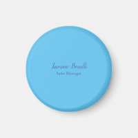 Sky Blue Beruflich Modern Minimalistischer Name