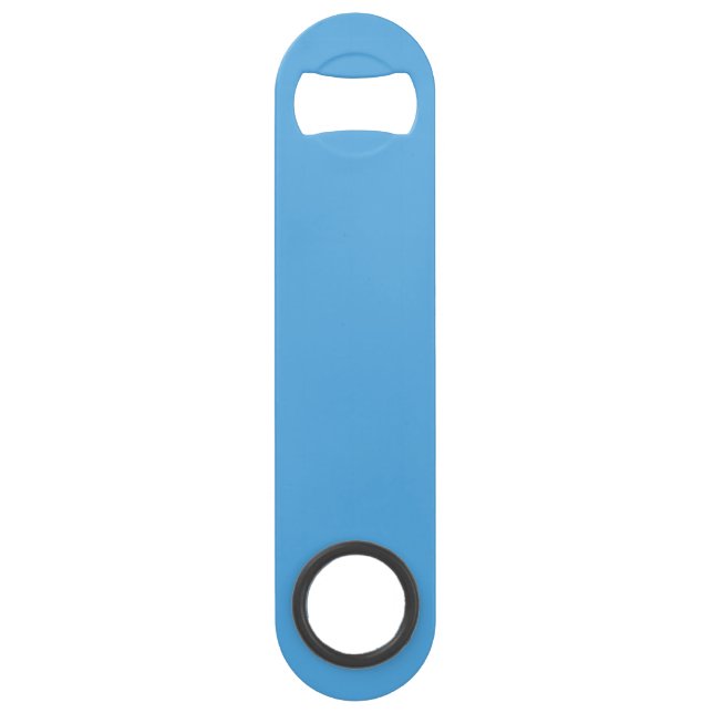 Sky Blue Bottle Opener Custom Text Bar Key Gift (Vorderseite)