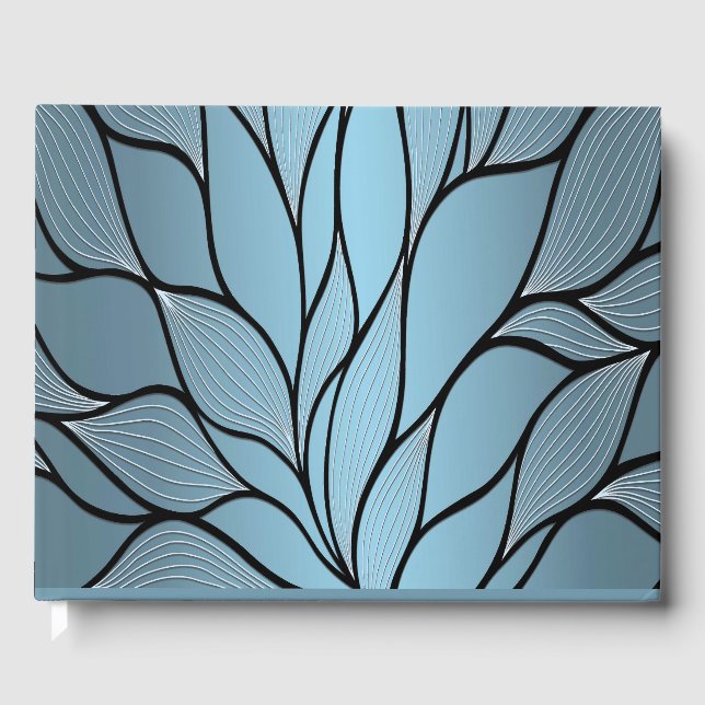 Sky Blue Creative Verlass Pattern Gästebuch (Vorderseite)