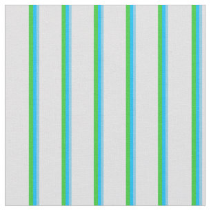 Sky Blue, Deep Sky Blue, Lime Green & Lavender Stoff