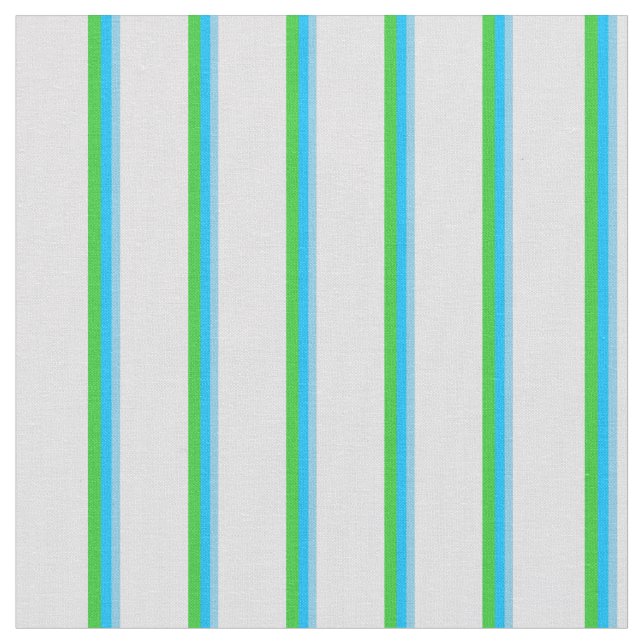 Sky Blue, Deep Sky Blue, Lime Green & Lavender Stoff (Nahaufnahme)
