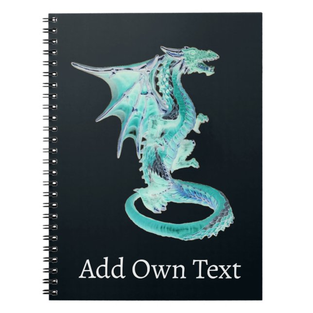 Sky Blue Dragon Notizblock (Vorderseite)