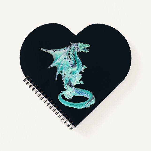 Sky Blue Dragon Notizbuch (Vorderseite)
