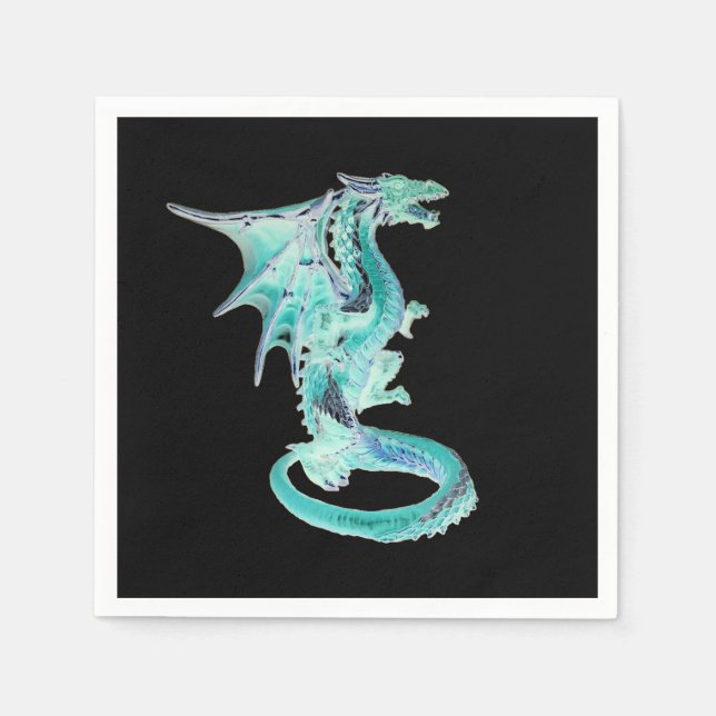 Sky Blue Dragon x 50 Serviette (Vorderseite)