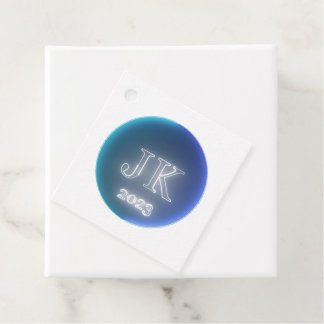 Sky Blue Favor Tags 2023 Geschenkanhänger