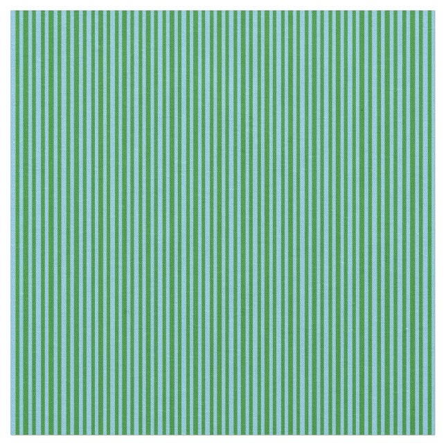 Sky Blue & Forest Green Farbmuster Stoff (Nahaufnahme)
