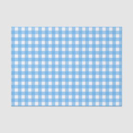 Sky Blue Gingham Seidenpapier