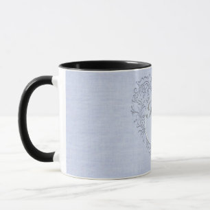 Sky Blue HeartyChic Tasse