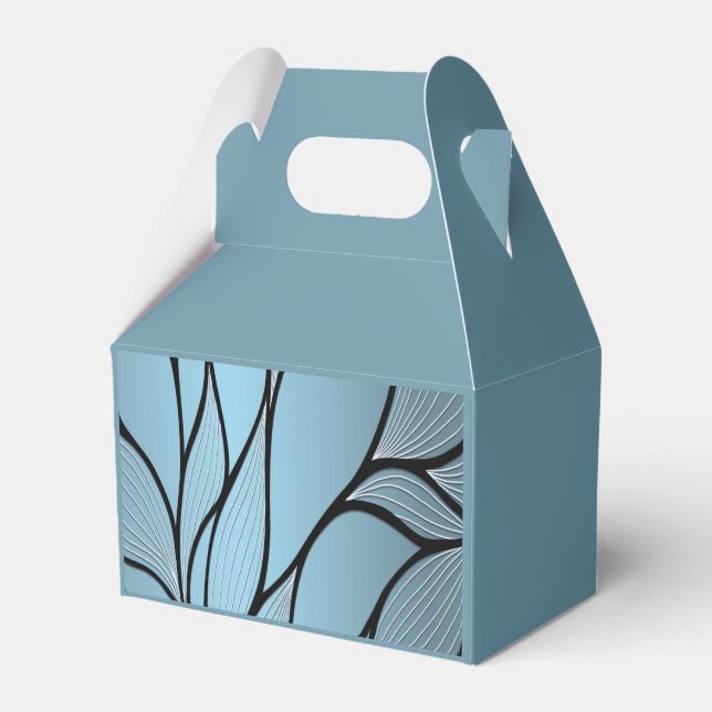 Sky Blue Hues Creative Verlass Pattern Geschenkschachtel (Vorderseite)