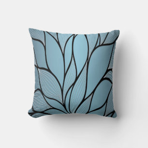 Sky Blue Hues Creative Verlass Pattern Kissen