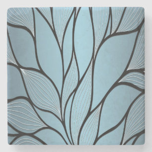 Sky Blue Hues Creative Verlass Pattern Steinuntersetzer