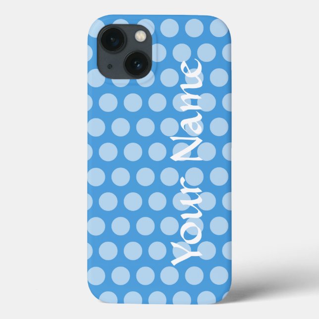 Sky Blue Marokcan Moods Dots Case-Mate iPhone Hülle (Rückseite)