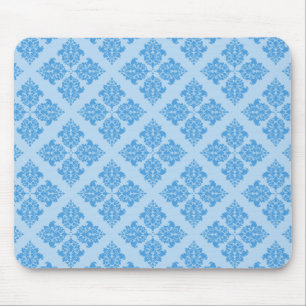 Sky Blue marokkanischer Damask Mousepad