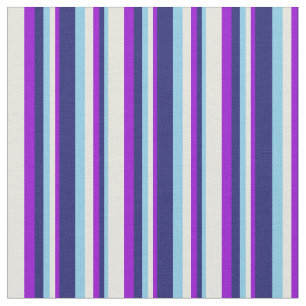 Sky Blue, Midnight Blue, Dark Violet und Beige Stoff