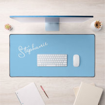 Sky Blue Minimalistischer Personalisierter Skriptn
