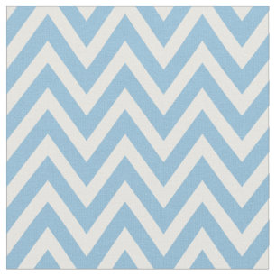 Sky Blue Modern Zickzack Stripes Stoff
