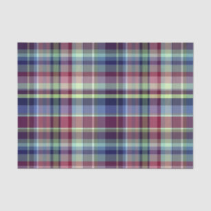 Sky Blue Navy Burgundy Pistach Preppy Madras Karie Seidenpapier
