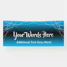 Sky Blue Ombre Light Strings Ihren eigenen Text hi