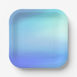 Sky Blue Paper Plate Pappteller