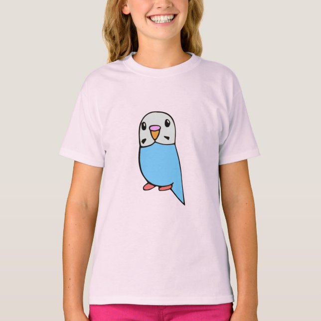 Sky Blue Parakeet T-Shirt (Vorderseite)
