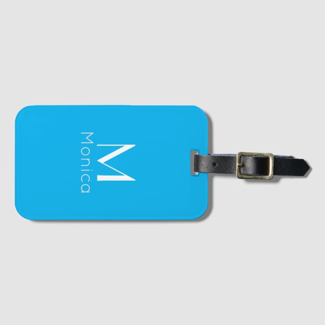 Sky blue - personalisiert  gepäckanhänger (Vorderseite (Horizontal))