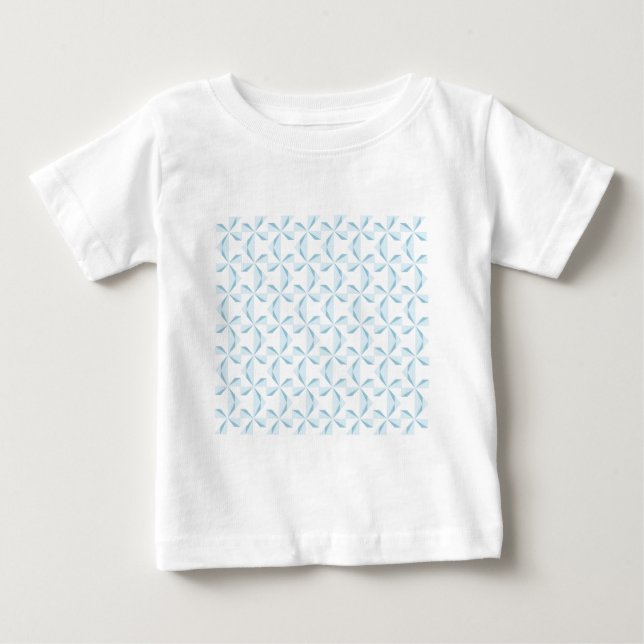 Sky Blue Pinwheels Baby T-shirt (Vorderseite)