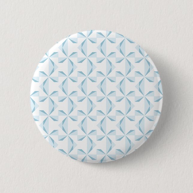 Sky Blue Pinwheels Button (Vorderseite)