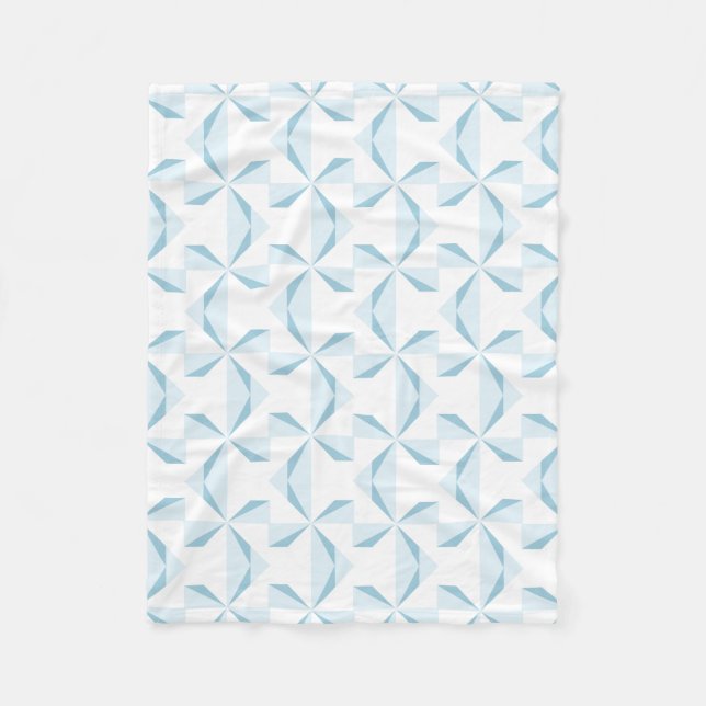 Sky Blue Pinwheels Fleecedecke (Vorderseite)