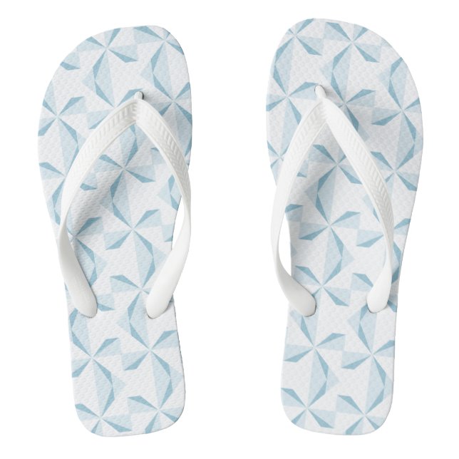 Sky Blue Pinwheels Flip Flops (Fußbett)