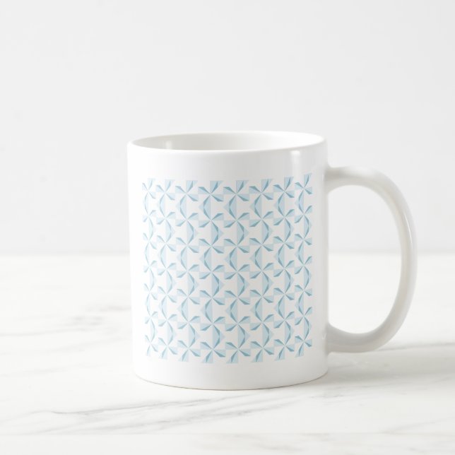 Sky Blue Pinwheels Kaffeetasse (Rechts)