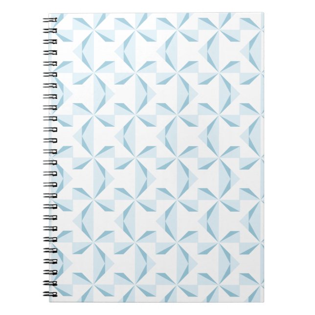 Sky Blue Pinwheels Notizblock (Vorderseite)