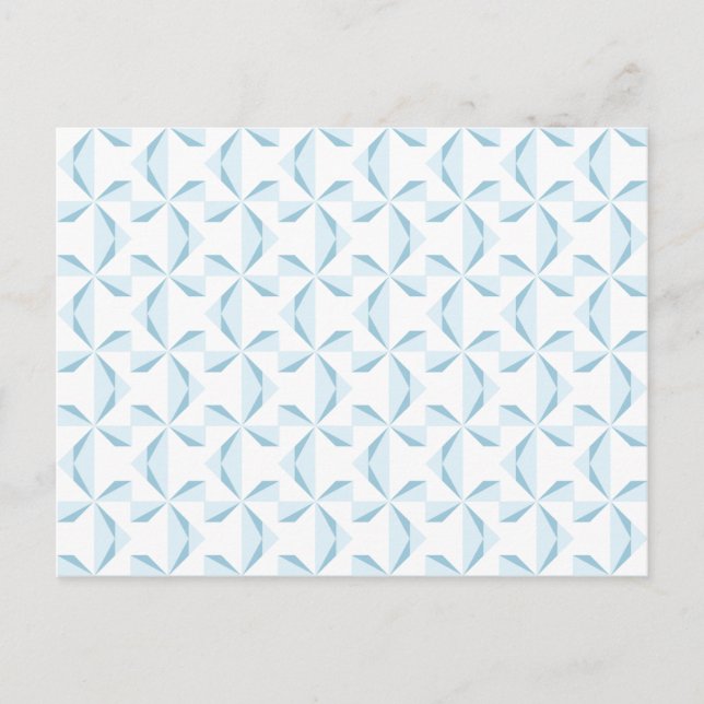 Sky Blue Pinwheels Postkarte (Vorderseite)