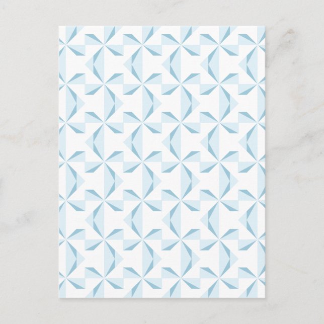 Sky Blue Pinwheels Postkarte (Vorderseite)