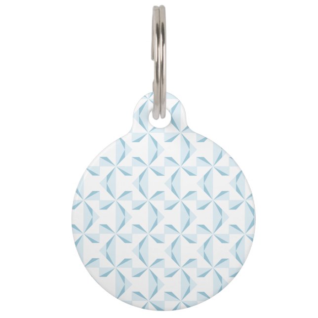 Sky Blue Pinwheels Tiermarke (Vorderseite)