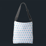 Sky Blue Polka Dots Tragetaschen Mit Langen Trägern<br><div class="desc">Spaß umkehrbar Himmel blaue Polka Punkte auf weißem Hintergrund. Helle trendige geometrische Frauentasche hübsch für den Frühling und die Sommermonate. Original Designs © TamiraZDesign. www.zazzle.com/tamirazdesigns</div>
