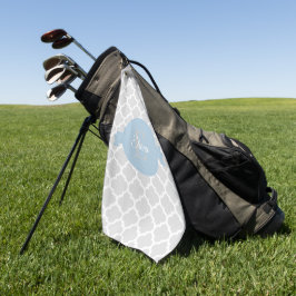 Sky Blue QuatreFolie Personalisiertes Golfhandtuch
