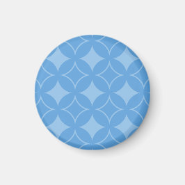 Sky Blue Shippo Muster Magnet