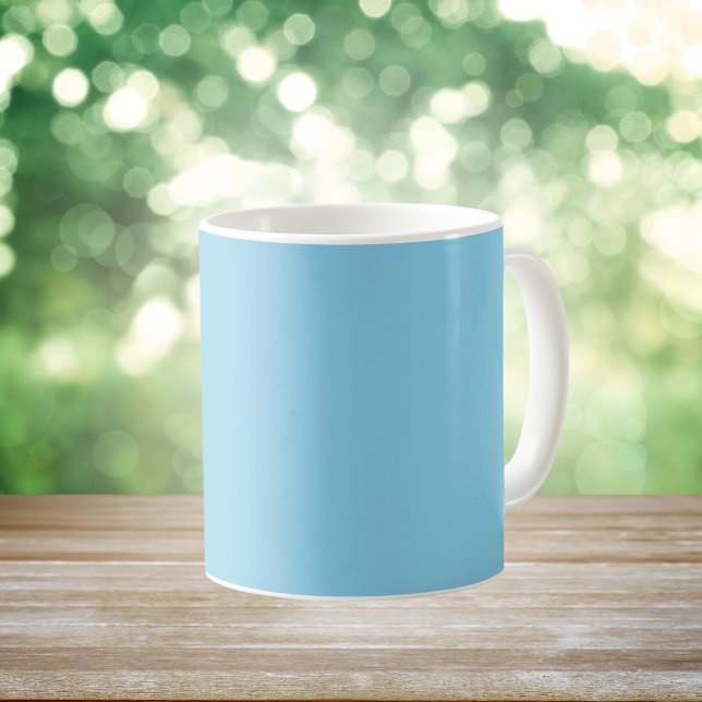Sky Blue Solid Color Kaffeetasse (Von Creator hochgeladen)