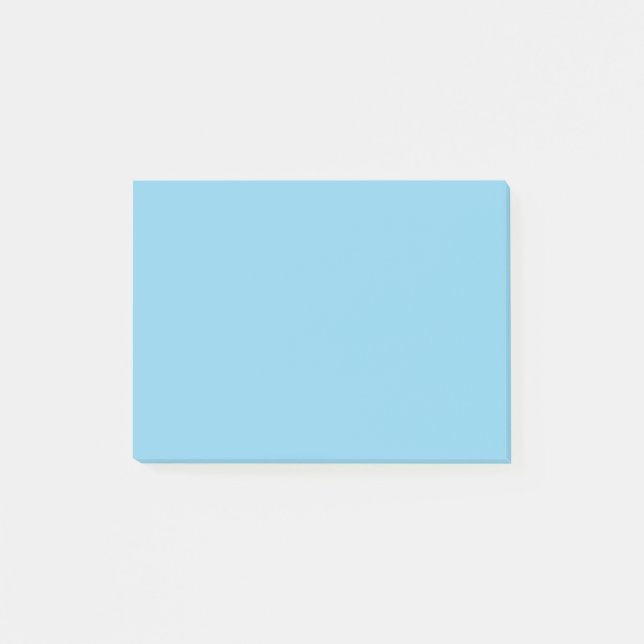 Sky Blue Solid Color Post-it Klebezettel (Vorderseite)