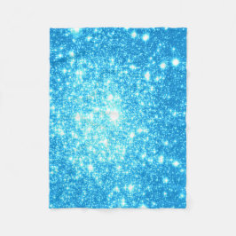 Sky Blue Stars Fleece Blanket