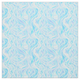 Sky Blue Stated Glass Abstrakt Stoff