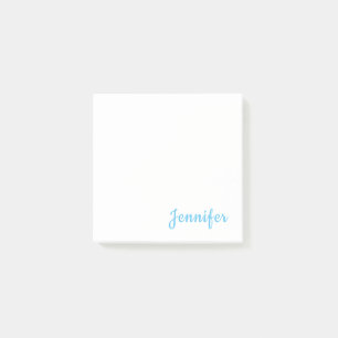 Sky Blue Trendy Moderner Minimalistischer Chic Nam Post-it Klebezettel