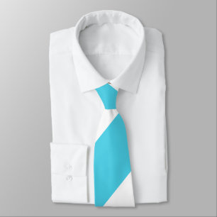 Sky Blue und White Striping Krawatte