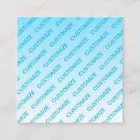 Sky Blue (veränderbare Farbe!) Ombre & Text Muster