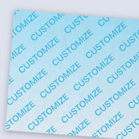 Sky Blue (veränderbare Farbe!) Ombre & Text Muster
